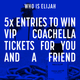 5 ENTRIES TO WIN VIP COACHELLA TICKETS